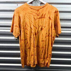 YOHJI YAMAMOTO A/W 2007 orange cotton piece-dyed short sleeve t-shirt
